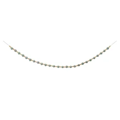 Beaded Garland*Melrose Set Of 2 Blue And Beige Beaded String Christmas Garlands 5.5' X 1.25"