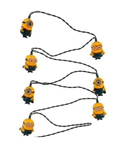 KSA Set Of 10 Blue And Yellow Colored Despicable Me Minion Novelty Christmas Lights 1.75'