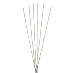 Northlight Set Of 6 Branch Spray Driveway Pathway Markers - 8 Ft, Warm White Led Lights