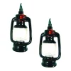 Brite Star Set Of 10 Camp Lantern Novelty Christmas Lights, 11Ft Green Wire