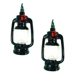 Brite Star Set Of 10 Camp Lantern Novelty Christmas Lights, 11Ft Green Wire
