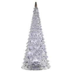 CC Christmas Decor 10 To 14 Feet Tall>Set Of 2 Clear Led Lighted Christmas Decorative Pine Trees 12"