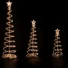 Northlight Spiral Trees>Set Of 3 Clear Lighted Spiral Christmas Trees - 3', 4', And 6'