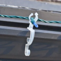 Northlight Set Of 75 Clear Max Pro Anywhere Christmas Light Clips - 4"