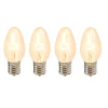 Darice Set Of 4 Cleveland Vintage Lighting Edison Style E12 Base Nightlight Bulbs