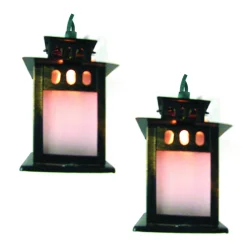 Brite Star Set Of 10 Copper Lantern Lamp Novelty Christmas Lights, 11 Ft White Wire