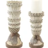 Candles & Holders*Melrose Set Of 2 Elegant Pine Cone Christmas Candle Holder Table Top Decoration 12"