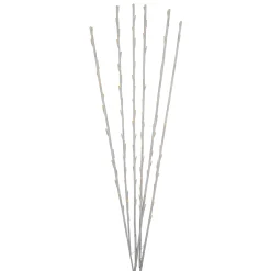 Northlight Set Of 6 Enchanted Garden Led Yellow Lighted Branch Spray Driveway Pathway Markers 4'