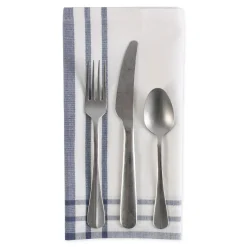 Contemporary Home Living Set Of 6 French Blue And White Home Sweet Farmhouse Napkin, 20