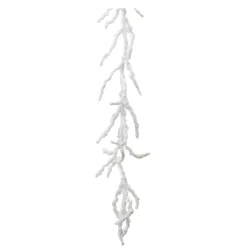 Frosted, Flocked, Iced Garland*Melrose Set Of 2 Frosted Twig Artificial Christmas Garlands 5' X 9"