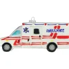 Christmas by Krebs Occupations>Set Of 2 Glass Ambulance Christmas Ornaments