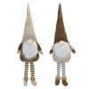Melrose Set Of 2 Gnome Shelf Sitter Thanksgiving Tabletop Decoration 22.5"