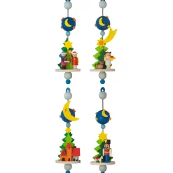 Alexander Taron Stars>Set Of 4 Graupner Assorted Lunar Christmas Ornaments 4.5"