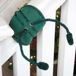 Garland Accessories*Village Lighting Co. Set Of 3 Green Christmas Banister Protecting Garland Ties