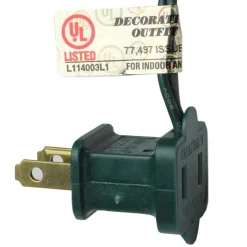 Kurt Adler Set Of 10 Ice Palace Silver Dangling Beaded Icicle Christmas Lights - Green Wire