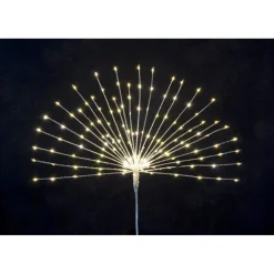 Lighted Tree Toppers*Melrose Set Of 2 Lighted Led Contemporary Starburst Christmas Tree Topper - White Lights 23.5"
