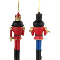Northlight Nutcrackers>Set Of 2 Nutcracker King And Soldier Christmas Ornaments 5.75"