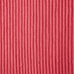 CC Home Furnishings Set Of 6 Pink Ribbed Designed Rectangular Placemats 19