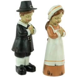 Northlight Set Of 2 Praying Pilgrim Children Fall Harvest Figures 9