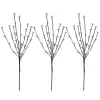Sprays, Branches & Picks*Northlight Set Of 3 Pre-Lit Cherry Blossom Artificial Tree Branches, 72 Pure White Led Lights