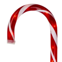 Outdoor Decorations*Northlight Set Of 6 Pre-Lit Red And White Blinking Candy Cane Outdoor Christmas Pathway Markers 12"