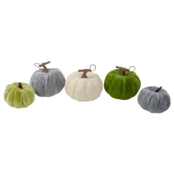Northlight Set Of 10 Pumpkins, Berries, Flowers And Leaves Thanksgiving Decor Set