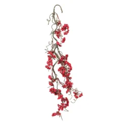 Berry Garland*Melrose Set Of 3 Red And Brown Berry Twig Artificial Christmas Garlands 2.75' X 9"