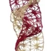 Specialty Garland*Contemporary Home Living Set Of 4 Red And Gold Christmas Ribbon Garlands 6.25'