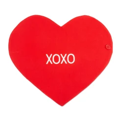 Contemporary Home Living Set Of 4 Red Heart Shaped Placemat And Table Runner In 1 58