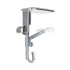 Garland Accessories*Village Lighting Co. Set Of 2 Silver Mantle Garland And Stocking Hanger 6.5"