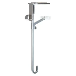 Garland Accessories*Village Lighting Co. Set Of 2 Silver Mantle Garland And Stocking Hanger 6.5