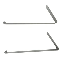 Wreath Accessories*Darice Set Of 2 Silver Outdoor Wreath Siding Hooks 4.25