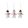 Alexander Taron Snowmen>Set Of 3 Snowmen Dregeno Christmas Hanging Ornaments 2"