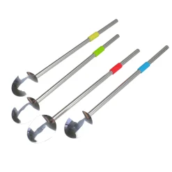 Avon Set Of 4 Stainless Steel Reusable Spoons And Straws 8"