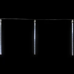 Northlight Set Of 10 Transparent Dripping Icicle Snowfall Christmas Light Tubes - 14 Ft Clear Wire