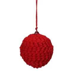 Raz Balls>Set Of 4 Vibrantly Colored Knitted Christmas Ball Ornaments 2.5" (63.5Mm)