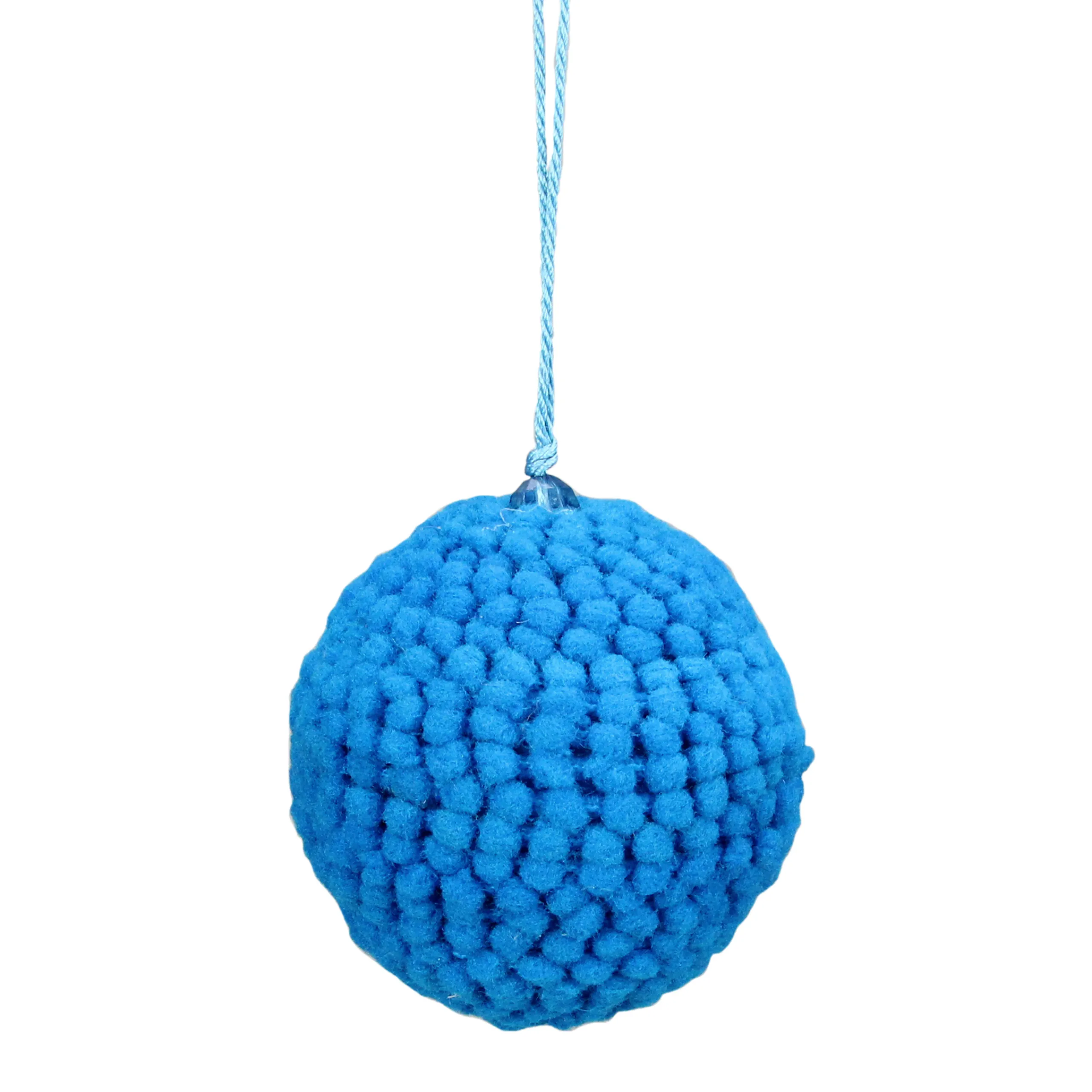 Raz Balls>Set Of 4 Vibrantly Colored Knitted Christmas Ball Ornaments 2.5" (63.5Mm)