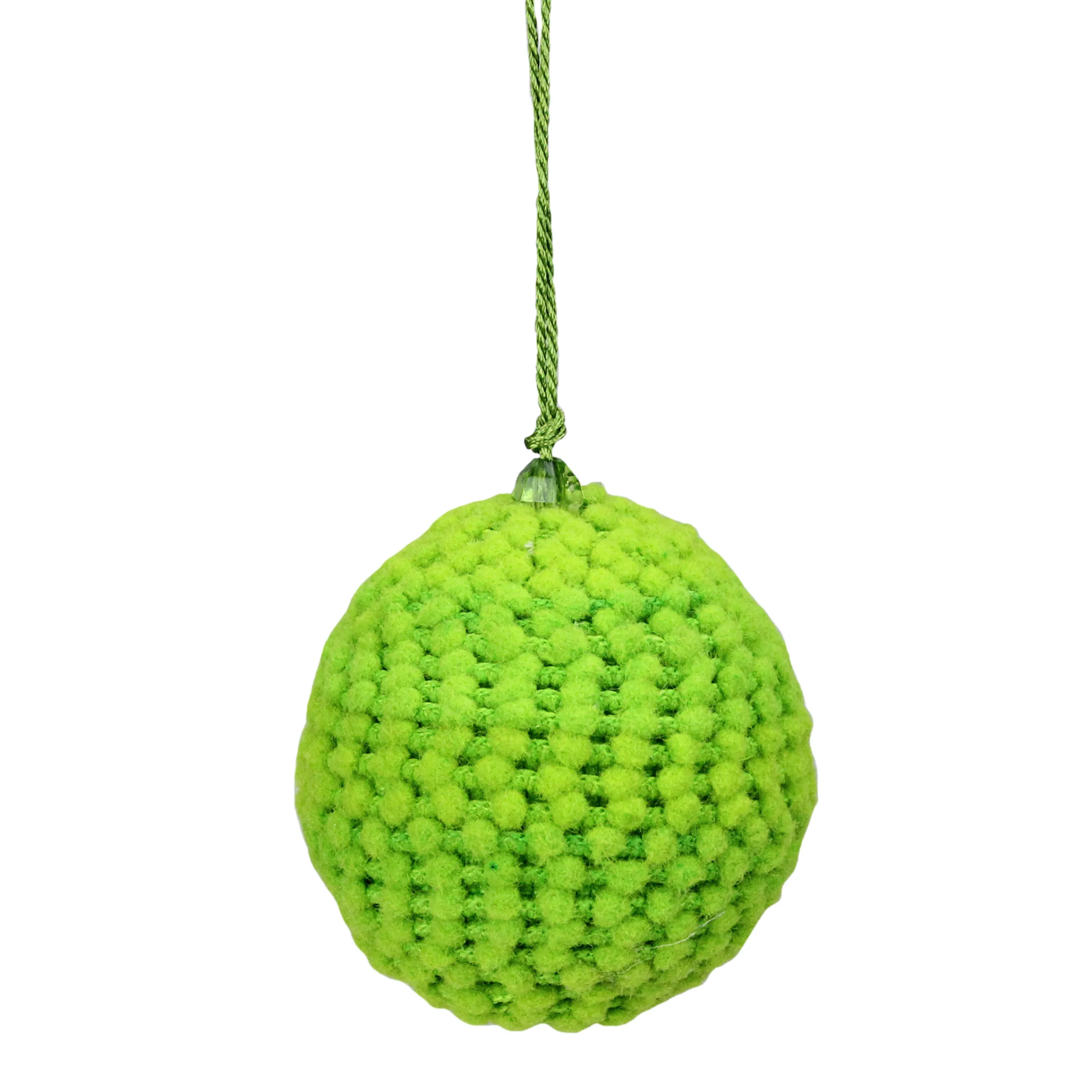 Raz Balls>Set Of 4 Vibrantly Colored Knitted Christmas Ball Ornaments 2.5" (63.5Mm)