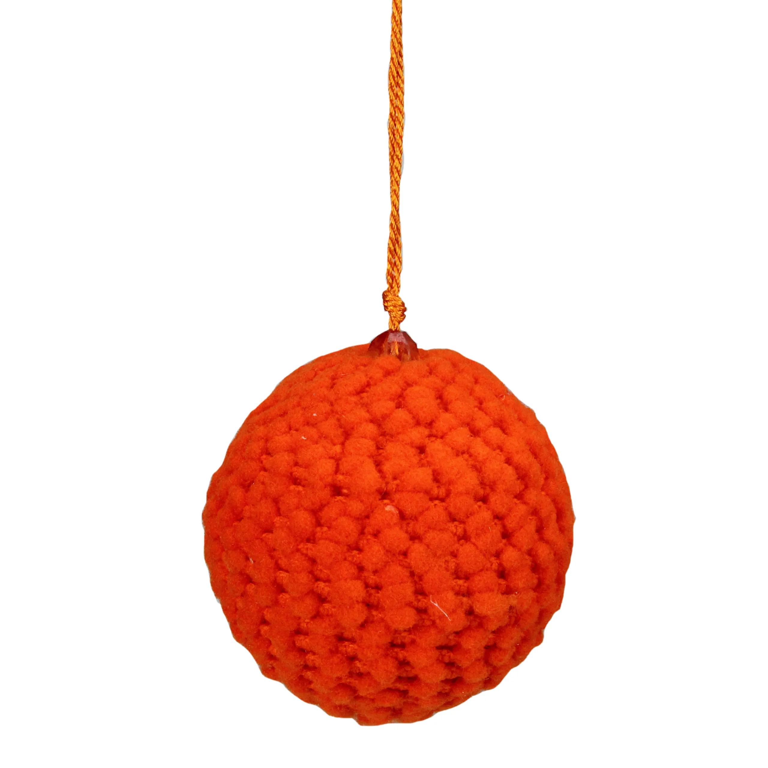 Raz Balls>Set Of 4 Vibrantly Colored Knitted Christmas Ball Ornaments 2.5" (63.5Mm)