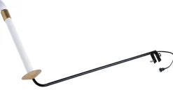 GKI/Bethlehem Lighting Set Of 2 White And Gold Christmas Candle Lamps 25"