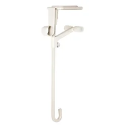 Garland Accessories*Village Lighting Co. Set Of 2 White Christmas Mantle Garland And Stocking Hanger 6.50