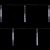 Northlight Set Of 10 White Transparent Dripping Icicle Snowfall Christmas Light Tubes - 14.25 Ft Clear Wire