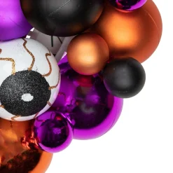 Shatterproof Ball Wreaths*Northlight Shatterproof Ball Ornament Halloween Wreath - 13-Inch, Unlit