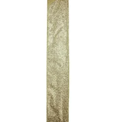 Ribbon*Northlight Shimmering Gold Metallic Ribbed Wired Craft Ribbon 2.5" X 10 Yards