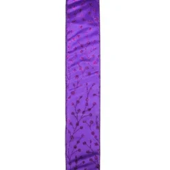 Ribbon*Northlight Shimmering Purple Tree Wired Christmas Craft Ribbon 2.5" X 10 Yards
