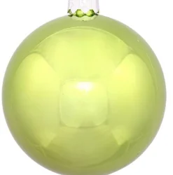 Vickerman Shatterproof>Shiny Lime Green Shatterproof Christmas Ball Ornament 2.75" (70Mm)