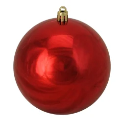 Northlight Shatterproof>Shiny Red Shatterproof Christmas Ball Ornament 4" (100Mm)