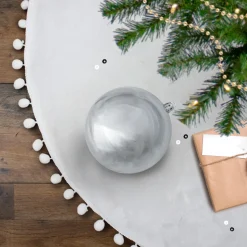 Northlight Shatterproof>Shiny Silver Shatterproof Christmas Ball Ornament 4" (100Mm)