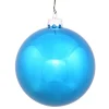 Vickerman Shatterproof>Shiny Turquoise Blue Shatterproof Christmas Ball Ornament 2.75" (70Mm)