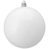Northlight Shatterproof>Shiny White Shatterproof Christmas Ball Ornament 4" (100Mm)